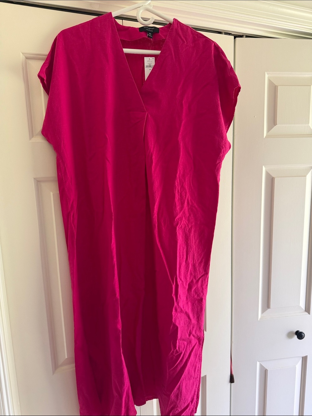 Banana Republic Fuchsia V-Neck Shift Tunic